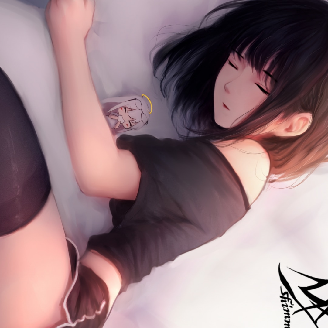 sleepy girl