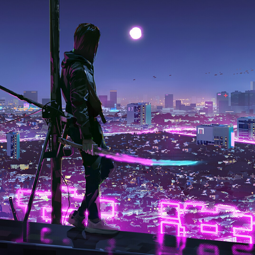 neon-lights-cyber-ninja-boy-4k-fd-1920x1080