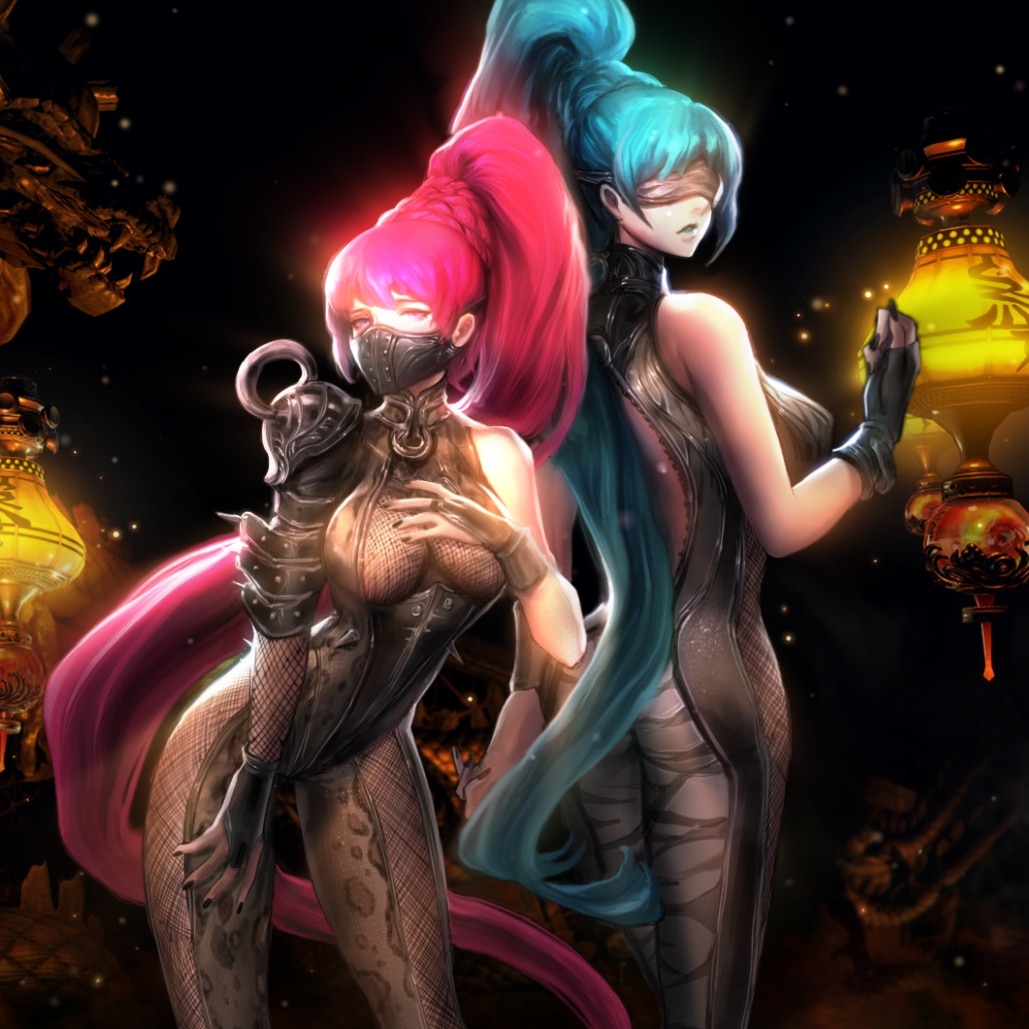 Bloody Shark Harbor twins Scarlet & Cobalt - Blade and Soul