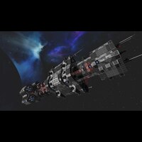 star citizen ship, starship, fleet, freighter, big, Stable Diffusion