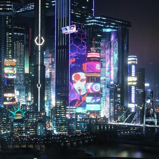 Night City Daily Life Cyberpunk 2077 Live Wallpaper - MoeWalls