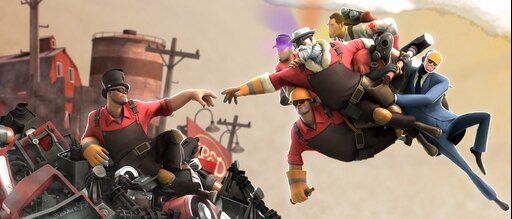 Steamin yhteisö: Team Fortress 2. Uncle Dane is depicted as an elderly whit...