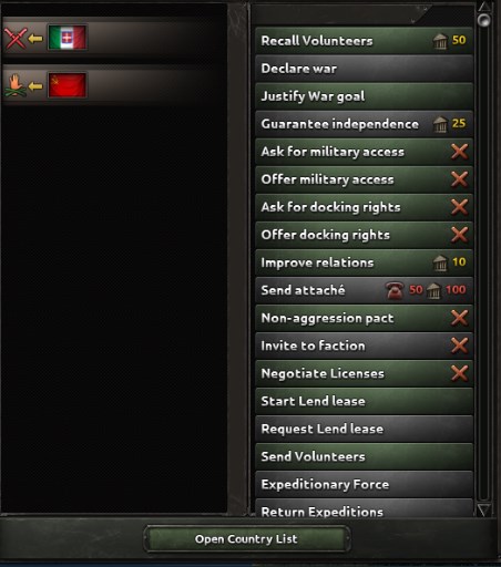 hoi4 how to declare war