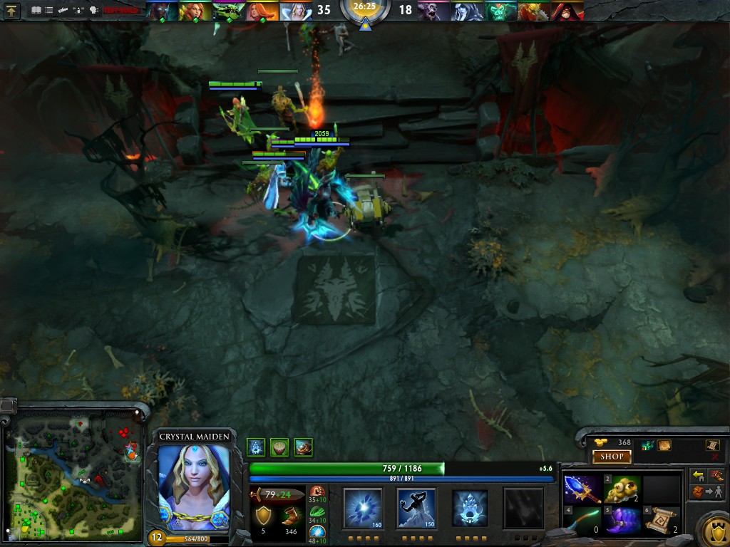Steam Community Screenshot Crystal Maiden Bot With An