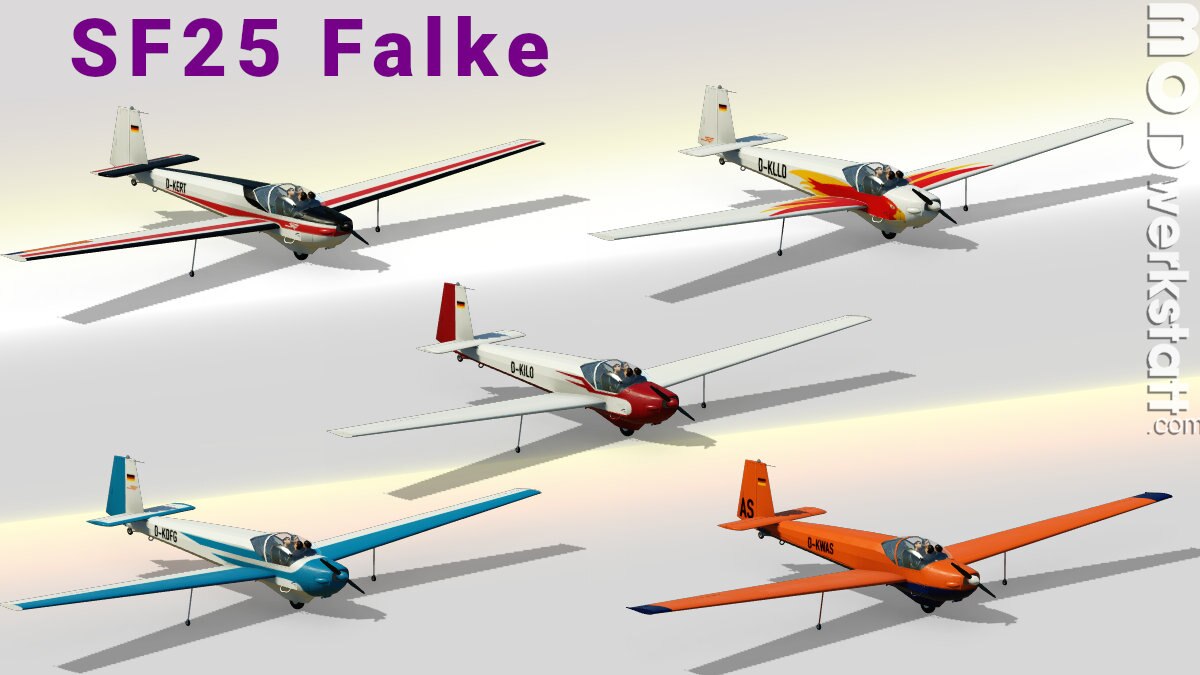 Steam-værksted::Scheibe Flugzeugbau SF25 Falke