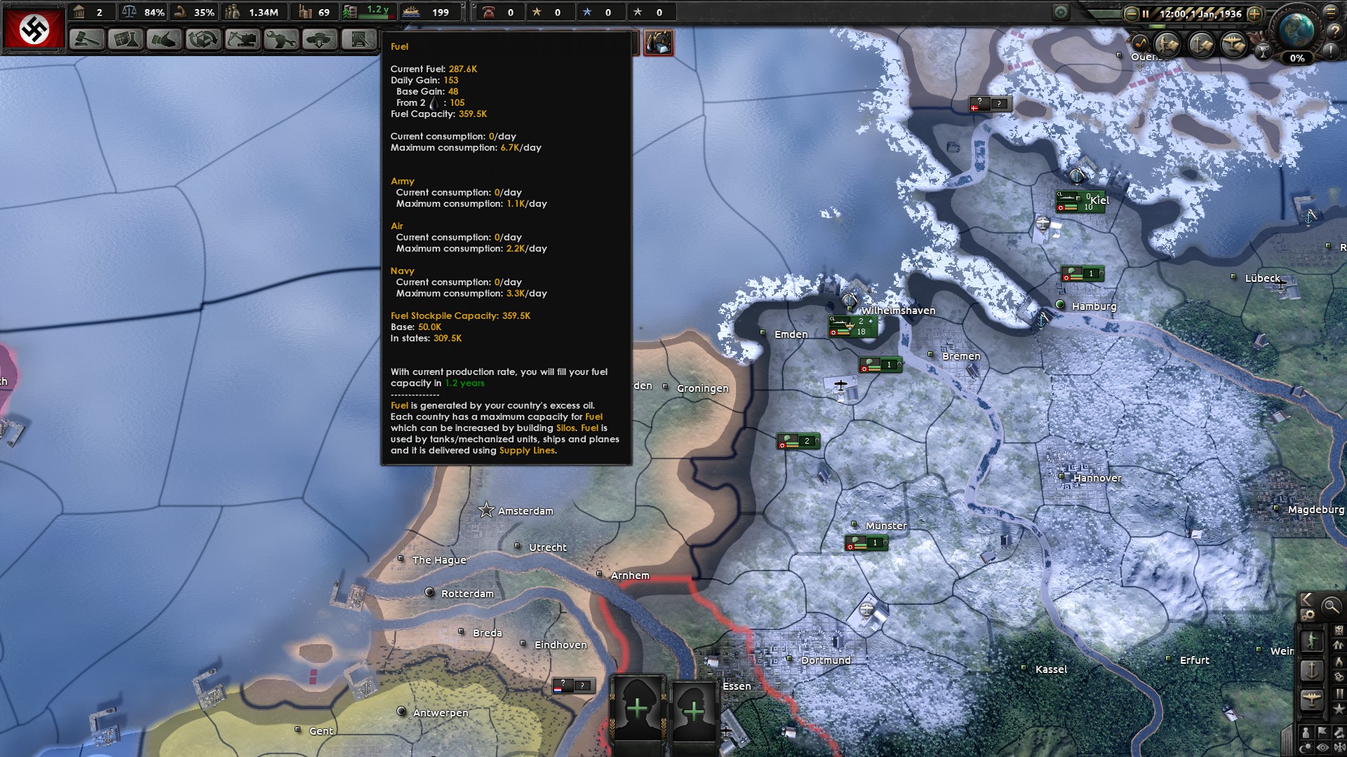 Where can you see how many synthetic refineries you have ? :: Hearts of  Iron IV General Discussions