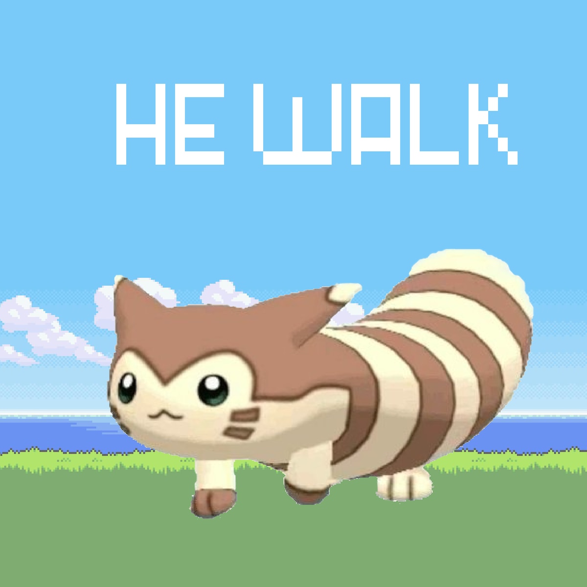 Furret walk but its in the Pokemon Emerald intro sequence