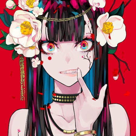 Anime flower girl