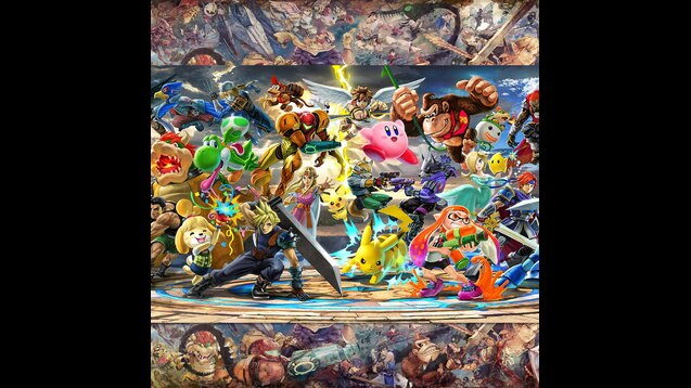 Steam Workshop Super Smash Bros Ultimate All Characters Scrollpaper Egfgs007