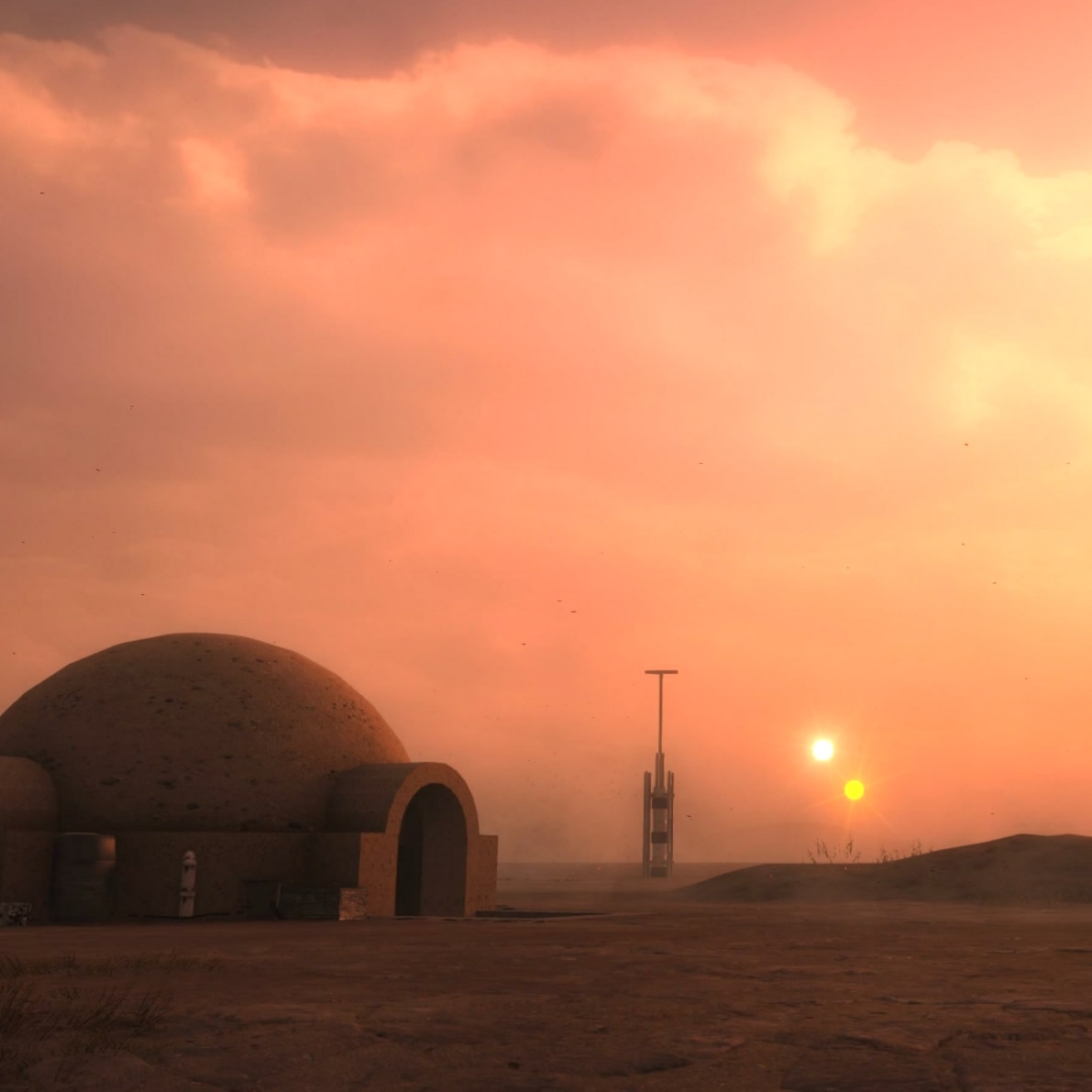 Star wars Tatooine Sunset