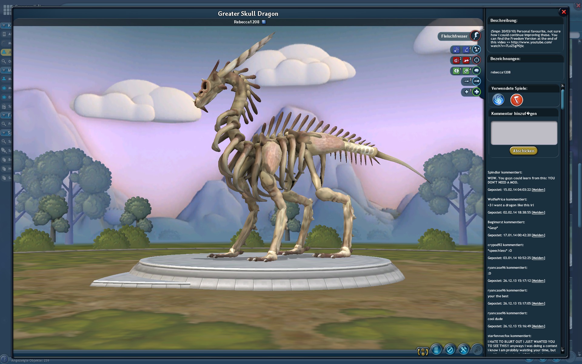 steam spore creepy and cute parts pack in library
