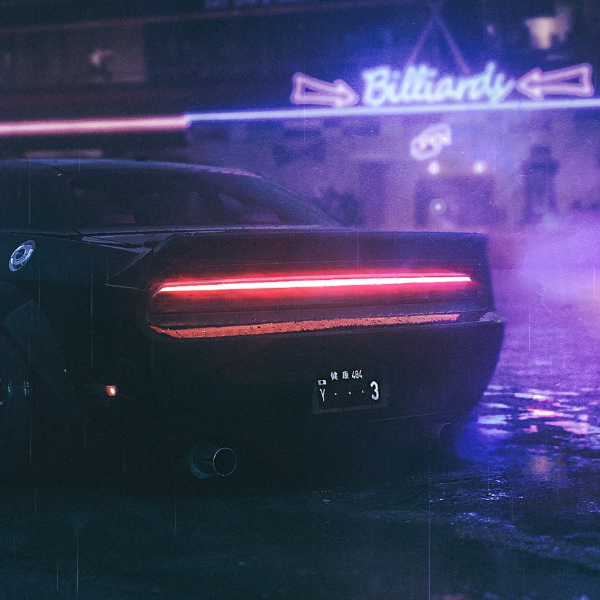 Car in Rain