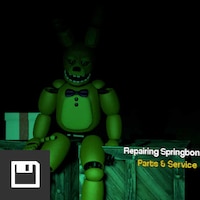  XSmart Mall, Spring Bonnie/Rabbit/Plushtrap/Glitchtrap, Fan  Made, Golden/Yellow, Night Plush Toy, Stuffed Animal, Gifts for Kids