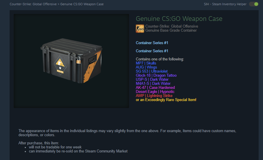 Steam Community Market :: Listings for CS:GO Weapon Case