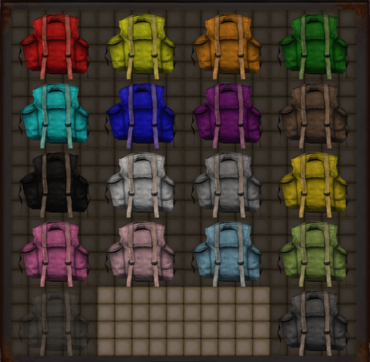 Steam Workshop Backpack カラフル盗賊用バックパック