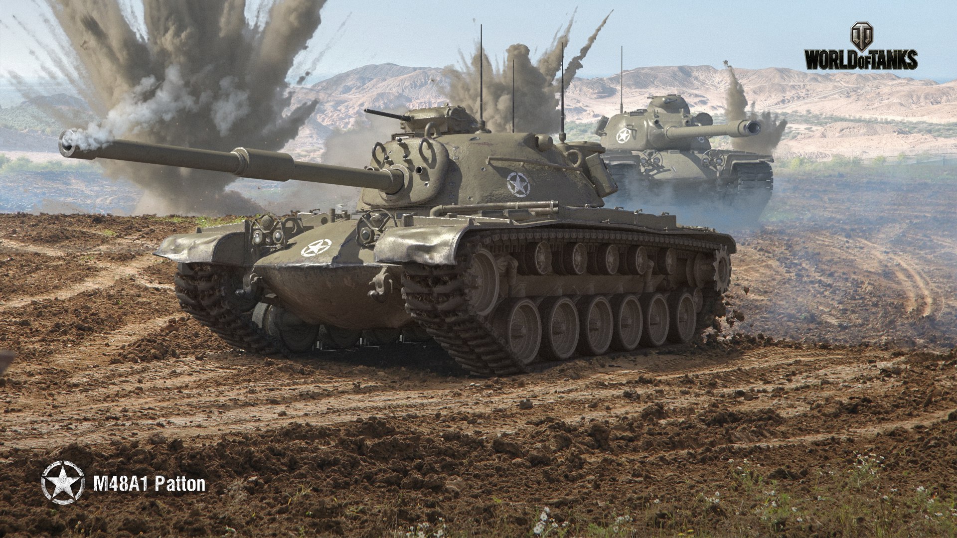 рисунок M48A1 Patton