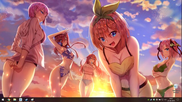 5-toubun no Hanayome, Nakano Yotsuba, Nakano Nino, Nakano Miku, Nakano  Ichika, Nakano Itsuki, anime girls, anime, Anime screenshot