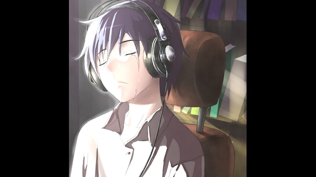 Steam Workshop::anime guy crying at computer by erth