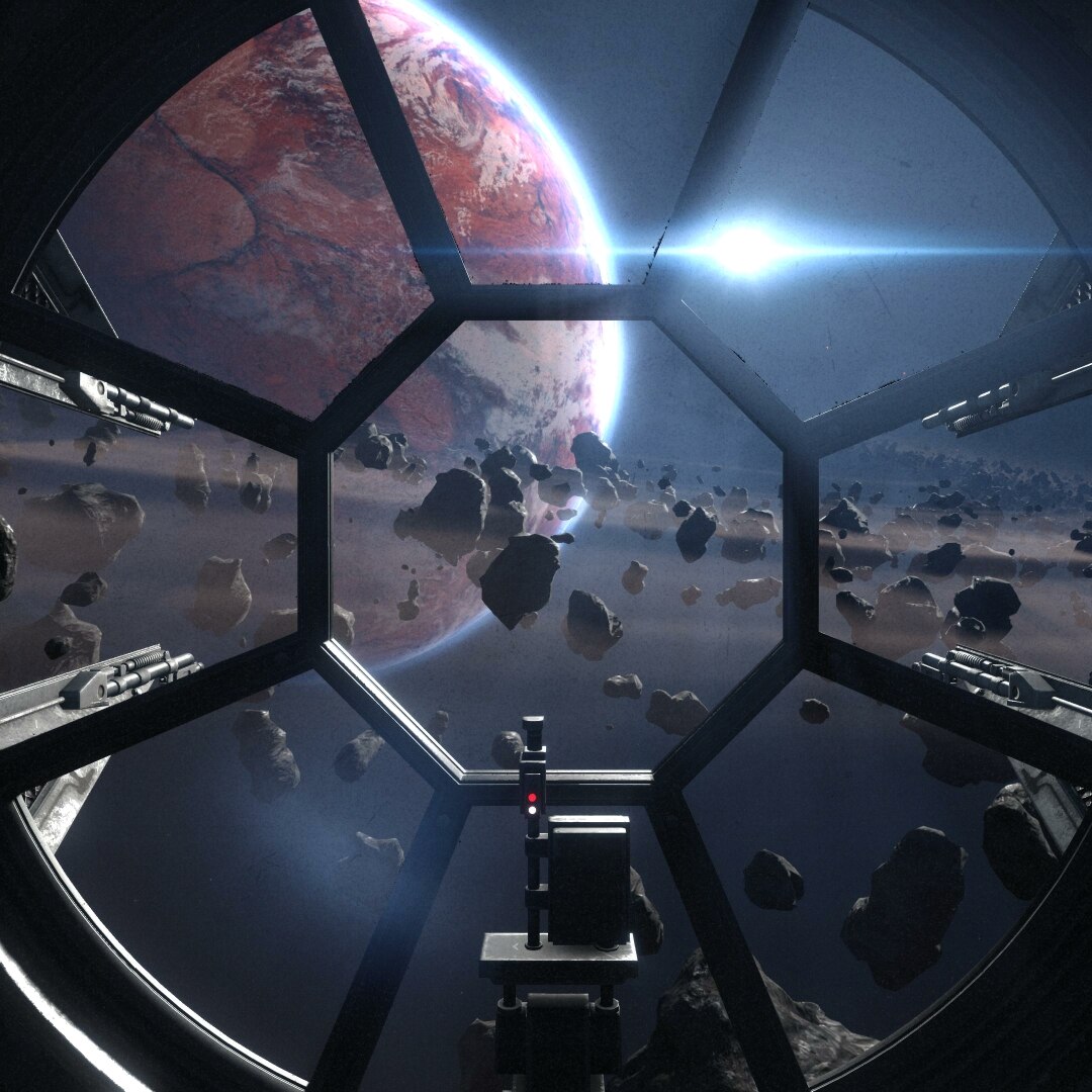 Star wars Tie Cockpit View
