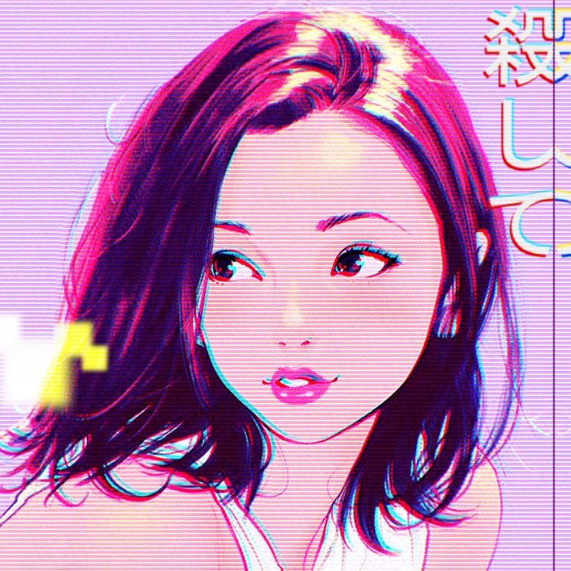 Vaporwave girl