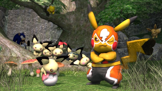Steam Workshop::Pikachu Libre/Masked Pikachu (Pokken Tournament)