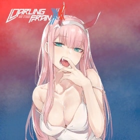 Zero store Two 002 v1 Enamel Pin Lewd Kinky Sexy Mochibichi Darling in the Franxx