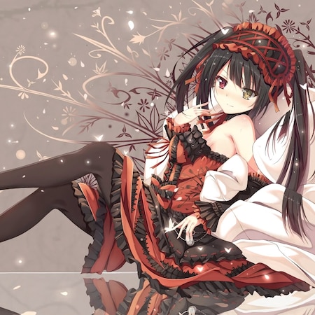 Tokisaki Kurumi with Flowers (1080p seamless loop ver.)