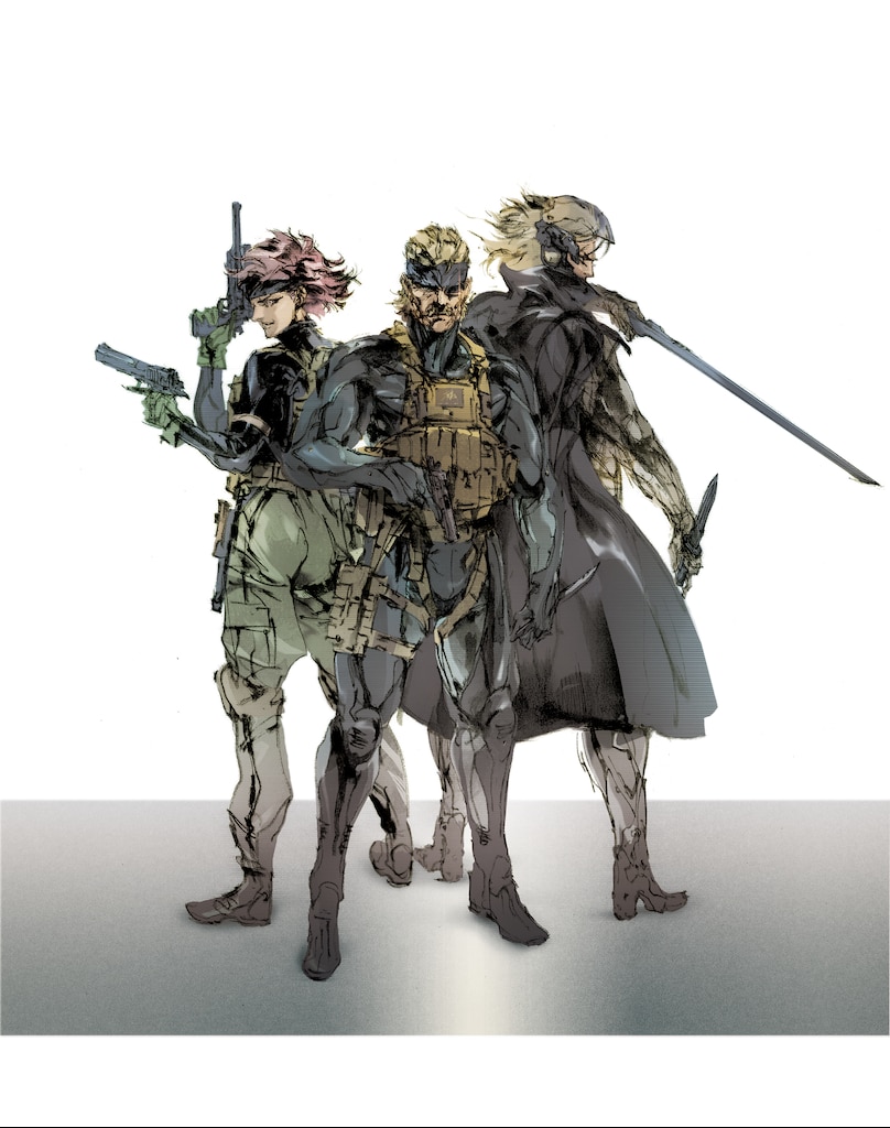 Metal Gear Solid 4 limited numbered Yoji Shinkawa print. # 34,783 of 43,000  MGS!