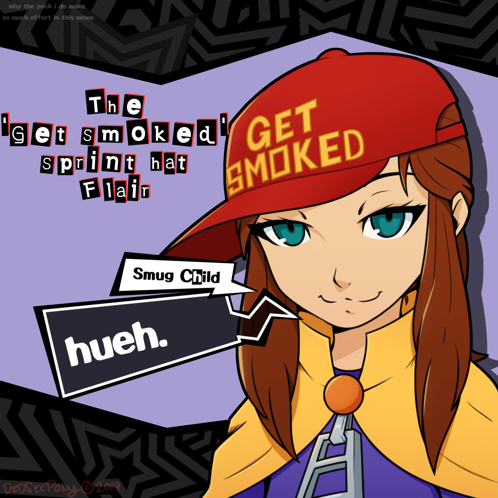 Get Smoked Persona 5 Hat Shinya Oda Hat Cosplay Party Flat Bill Cap Snapback NEW