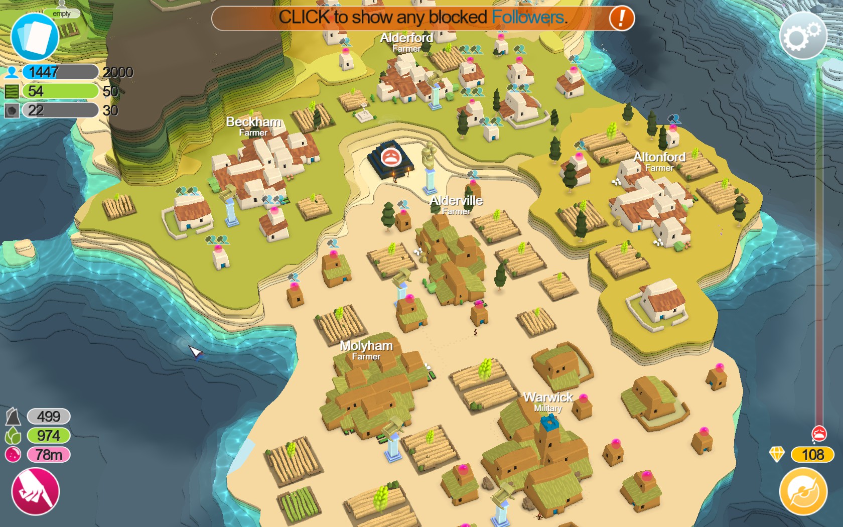 godus location of treasure temples