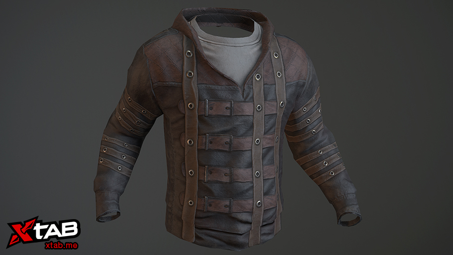 Leather Strapped Hoodie screenshot 1