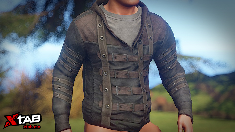Leather Strapped Hoodie thumbnail 3