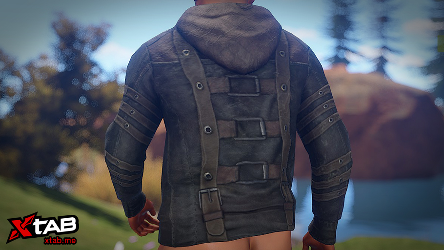 Leather Strapped Hoodie thumbnail 4