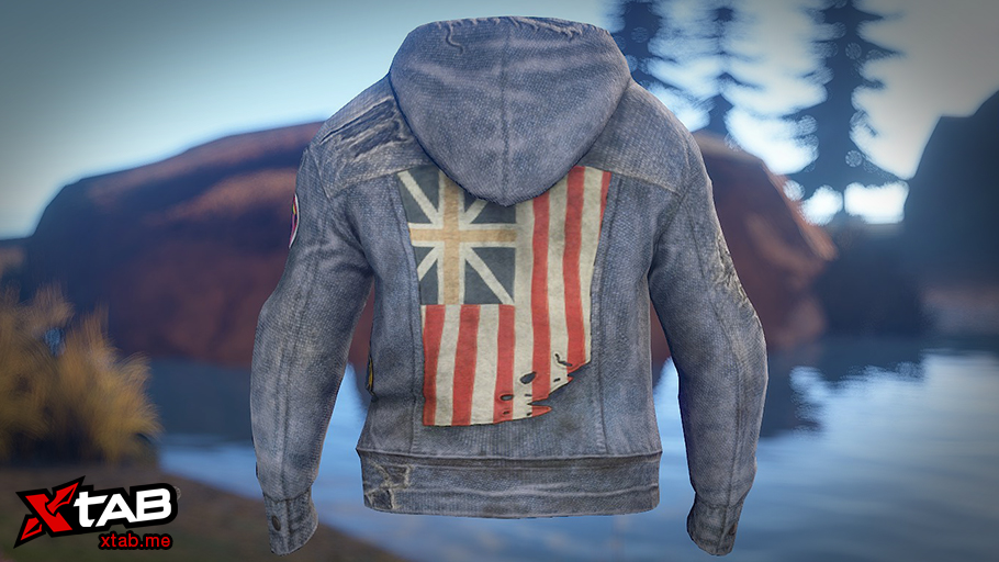 Denim Studded Hoodie thumbnail 5