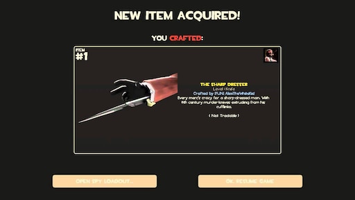 Steam Community Guide How To Craft The Sharp Dresser