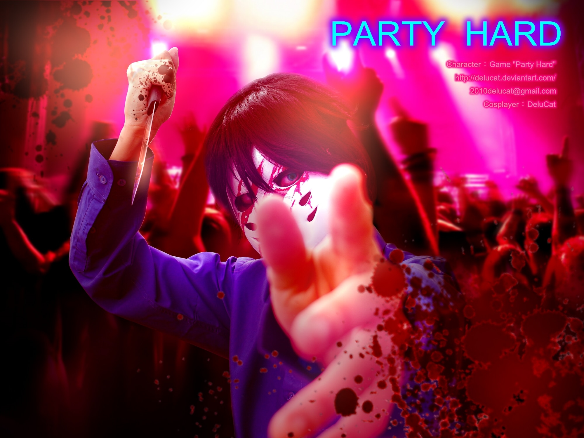 Party hard me. Пати киллер Дариус. Дариус пати Хард 2. Party hard косплей. Пати Хард арты.
