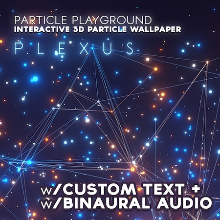 Interactive 3D Particle Playground (+Binaural Audio)