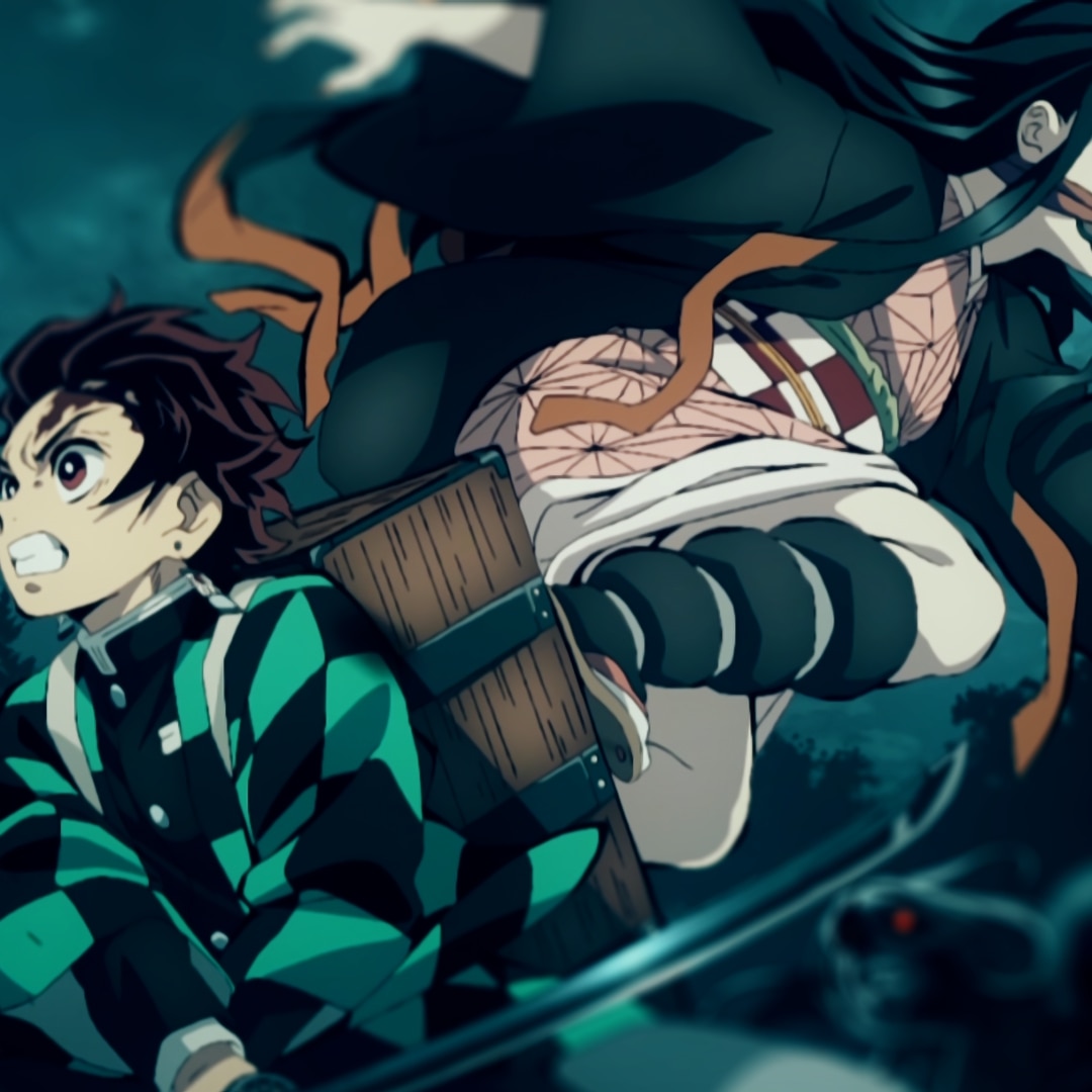 Kimetsu no Yaiba. Tanjirou and Nezuko [Animated] [UltraWide] [2560x1080]