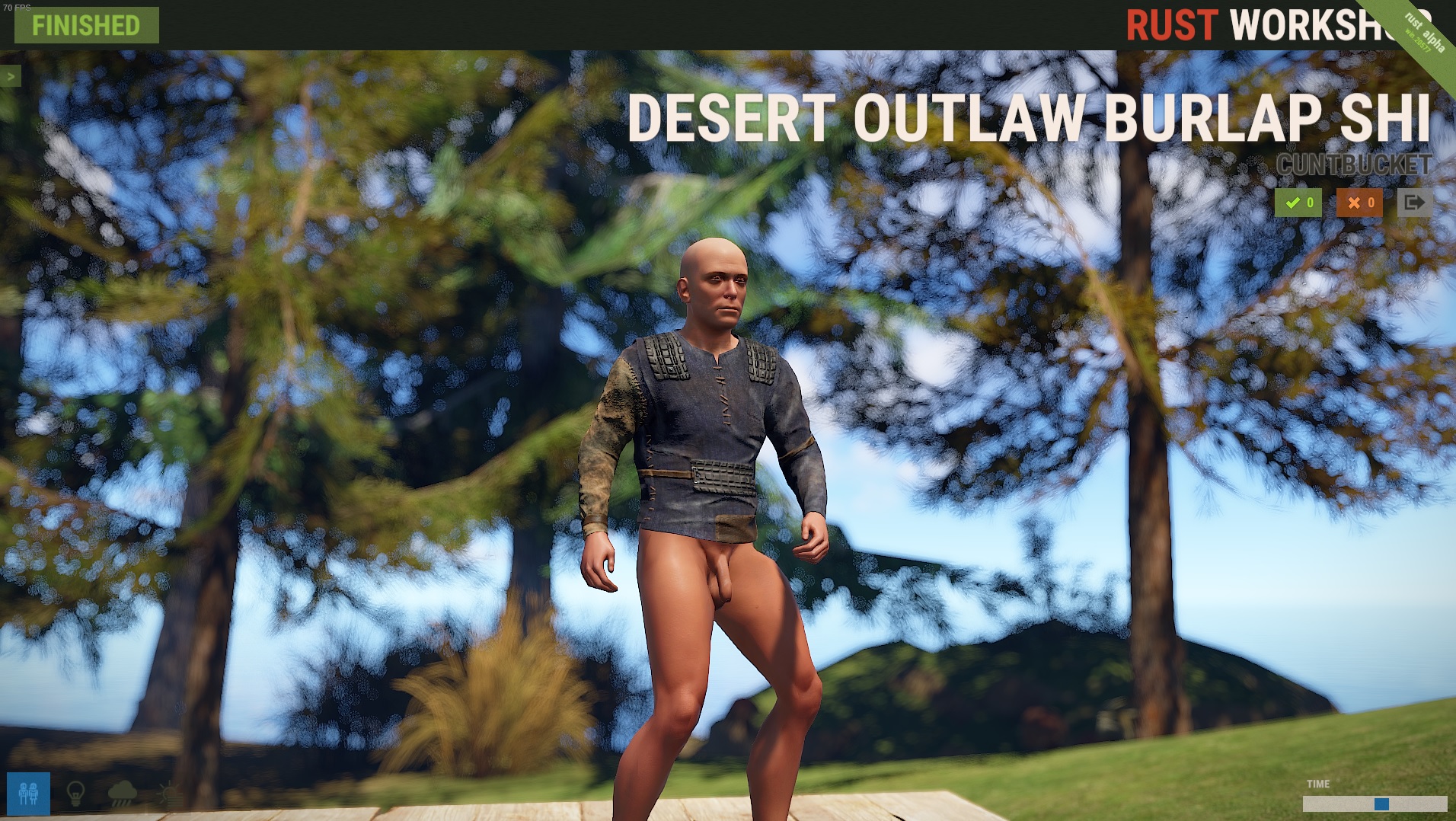 Desert Outlaw Burlap Shirt thumbnail 5