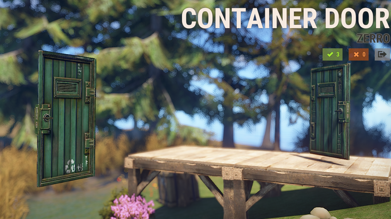 Green Armored Container Door thumbnail 4