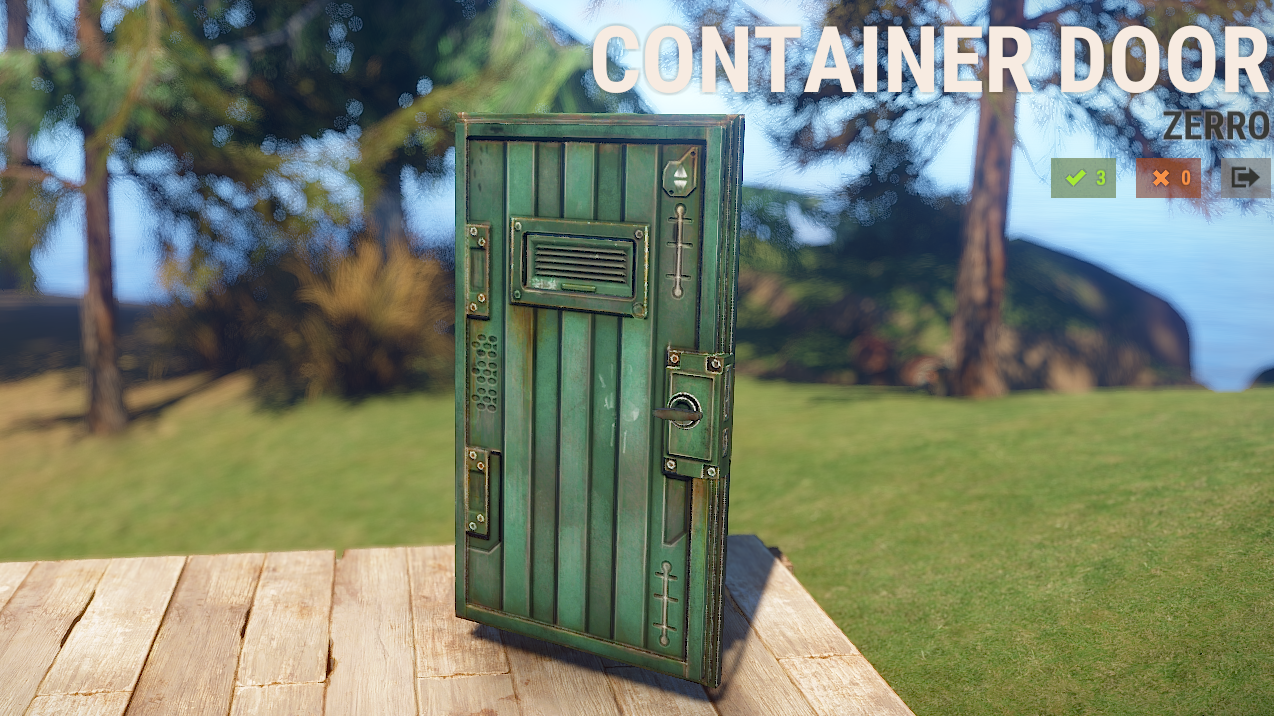 Green Armored Container Door thumbnail 6