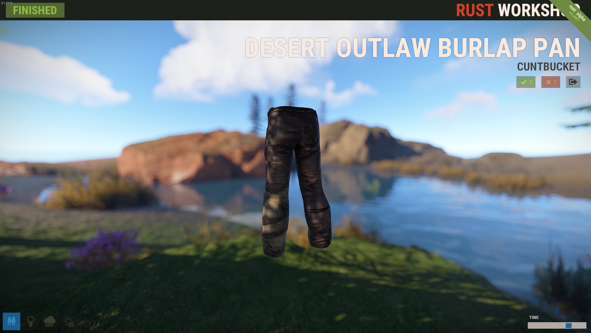 Desert Outlaw Burlap Pants thumbnail 3