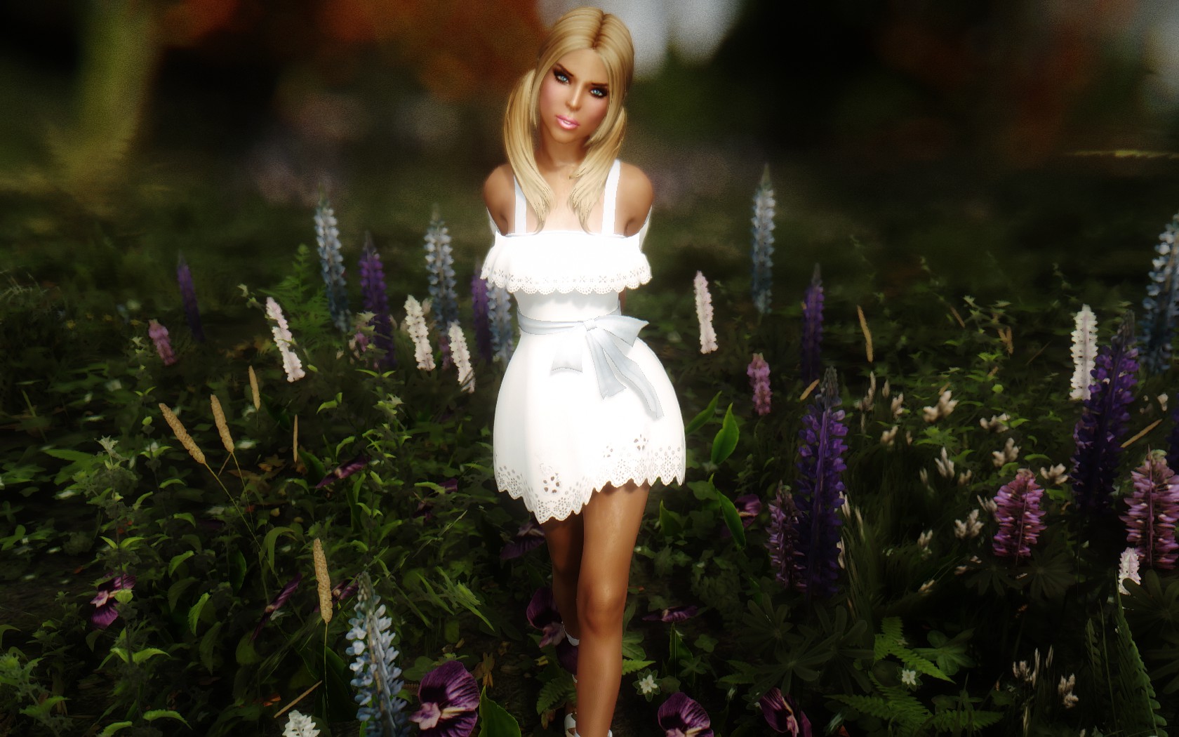 Summer Dress Summer Dress Sets for UNP by Yurica at Skyrim Nexus ...