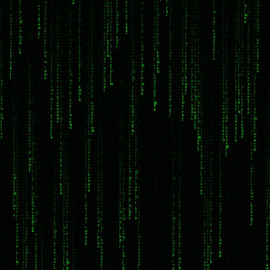 Matrix Falling Character Rain (English) | Wallpapers HDV