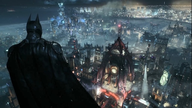 Steam Workshop::Batman-Arkham-Knight-Overlooking-Gotham -From-Wayne-Tower-Live-Wallpaper