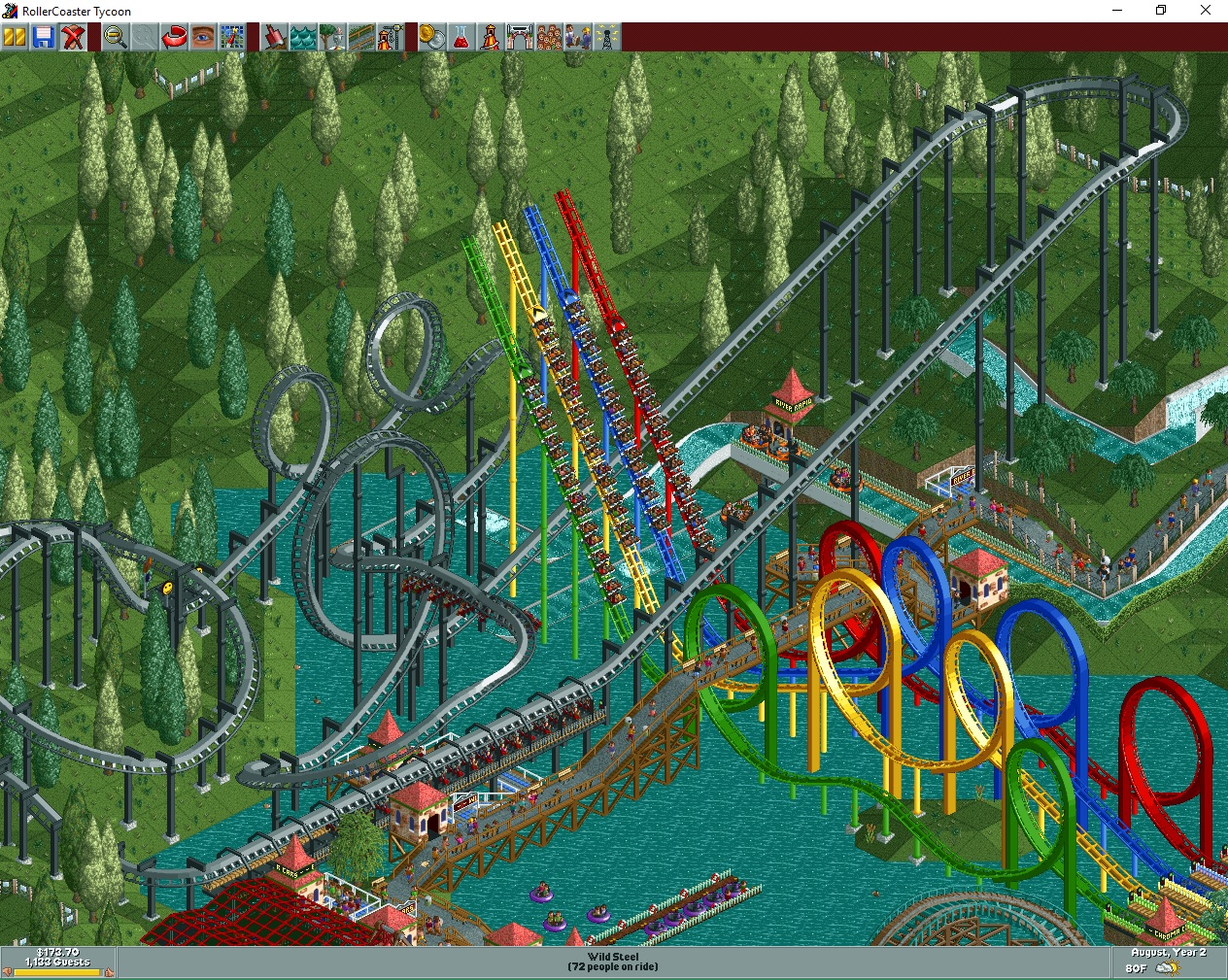 rollercoaster tycoon deluxe rides