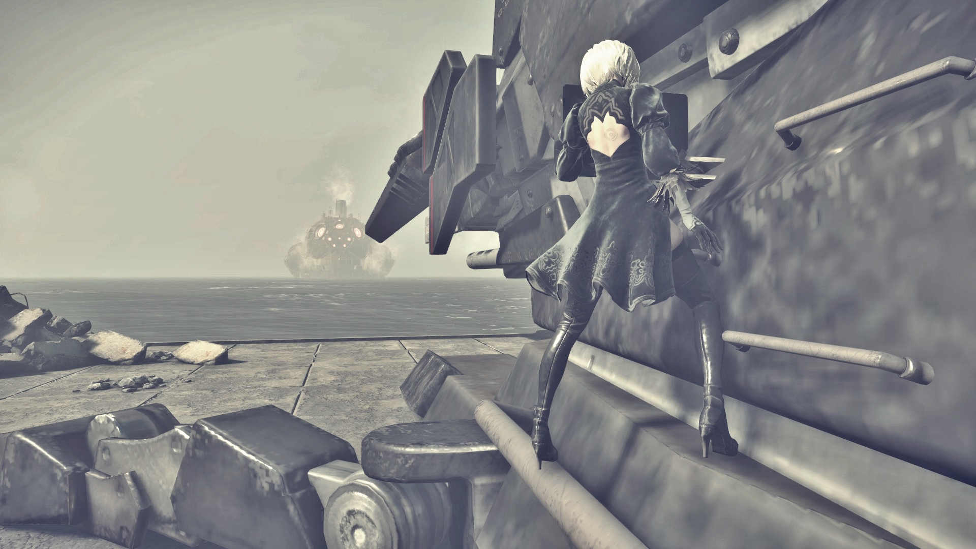 Nier automata системные требования. NIER Грюн. 9s NIER Automata Boss. Ниер автомата Грюн. NIER Automata босс Грюн.