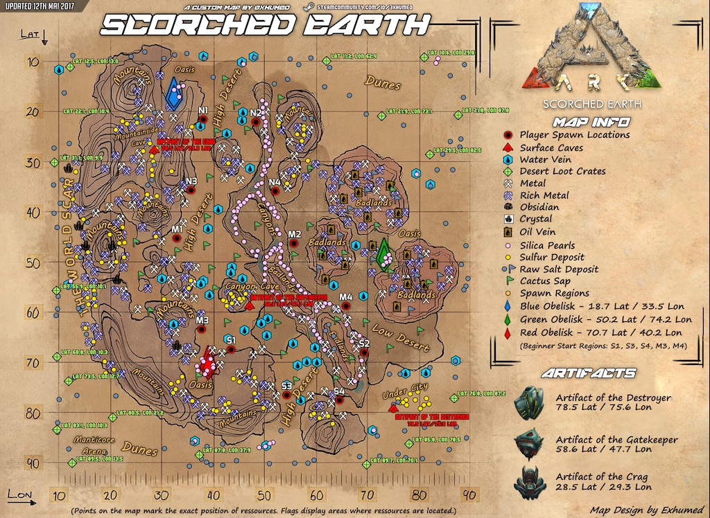 Ark Scorched Earth Map Locations Ark Scorched Earth Map Locations | Campus Map