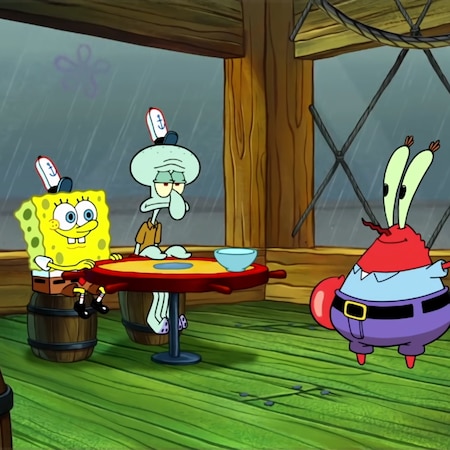 Spongebob Rainy day at the crusty crab (Audio fixed)(*1080p, 30fps ...