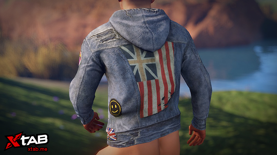 Denim Studded Hoodie thumbnail 3